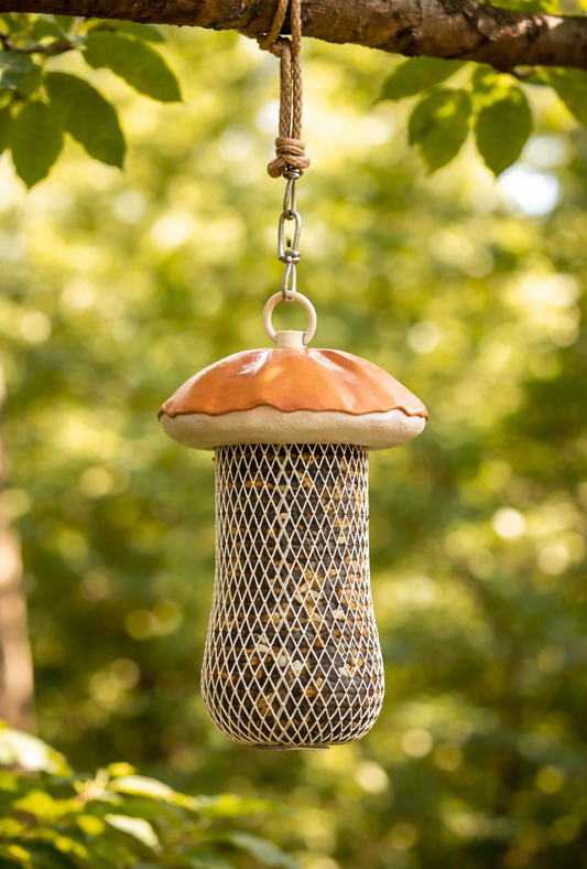 Mushroom Bird Feeder