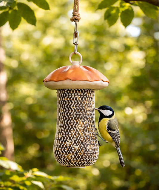 Mushroom Bird Feeder
