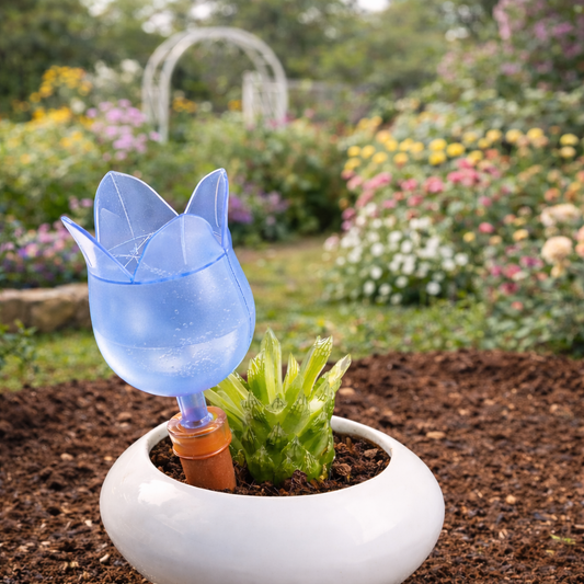 Automatic water drip device for flowers