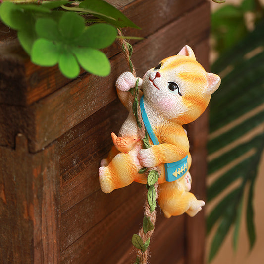 Cat garden decoration