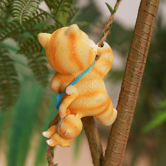 Cat garden decoration